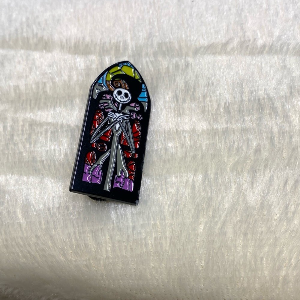 Stain glass NBC Jack Skellington pin